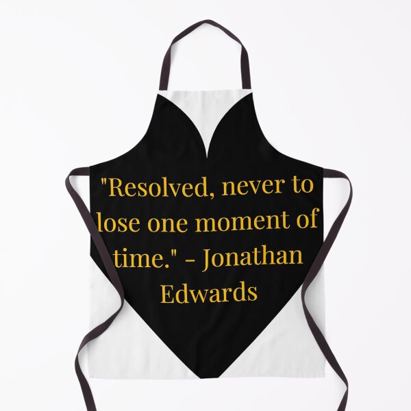 Item preview, Jonathan Edwards Quote – Gold Text Black Heart designed and sold by TheIconSmith.