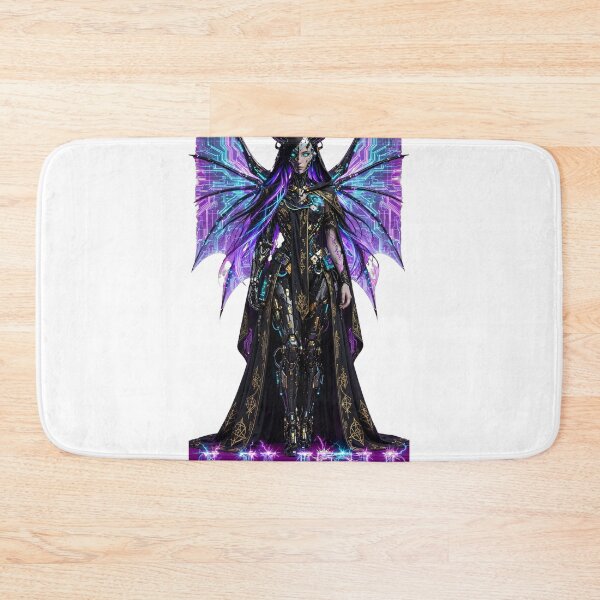 Item preview, Cyber Lilith - Neon Circuit Wings - Futuristic Gothic Queen - Sparkling Wire Text designed and sold by Csaba1983.