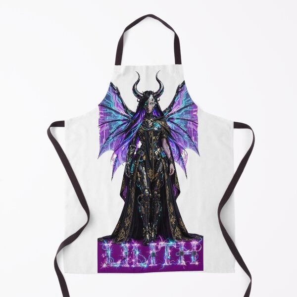 Item preview, Cyber Lilith - Neon Circuit Wings - Futuristic Gothic Queen - Sparkling Wire Text designed and sold by Csaba1983.