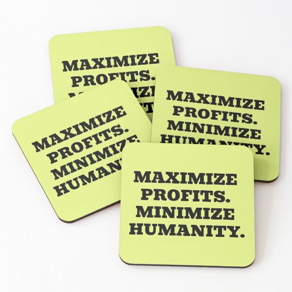 Item preview, Copy of Shareholder Value Human Cost designed and sold by WakeNBake-Tees.