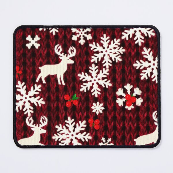 Item preview, Christmas Snowflake Reindeer Knit Pattern designed and sold by PunchDrop.