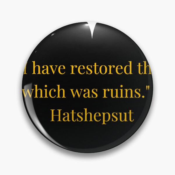 Item preview, Hatshepsut Quote – Gold Text Black Heart designed and sold by TheIconSmith.