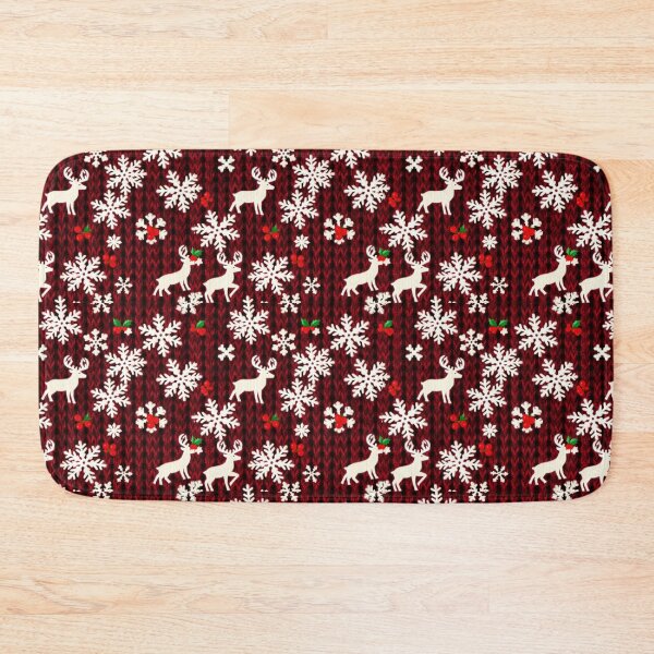 Item preview, Christmas Snowflake Reindeer Knit Pattern designed and sold by PunchDrop.
