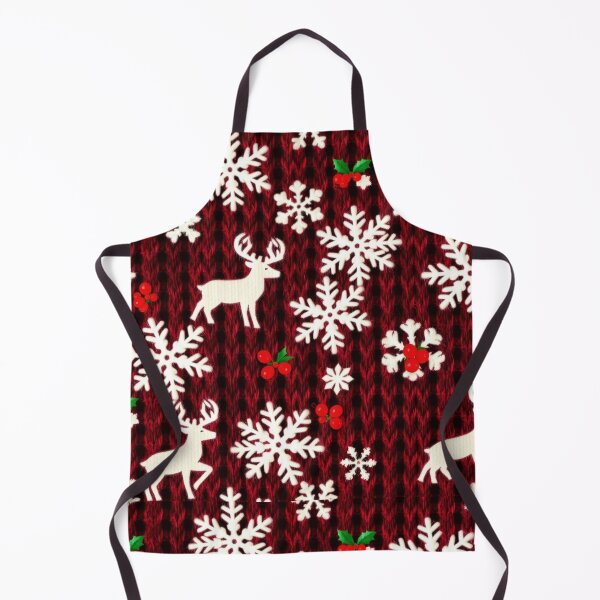 Item preview, Christmas Snowflake Reindeer Knit Pattern designed and sold by PunchDrop.