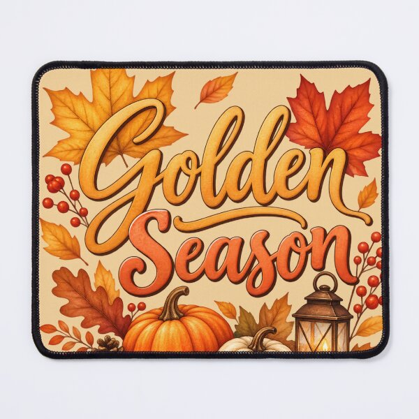 Item preview, Golden Season – Cozy Autumn Pumpkins, Leaves & Lantern designed and sold by blankTeeShirt.