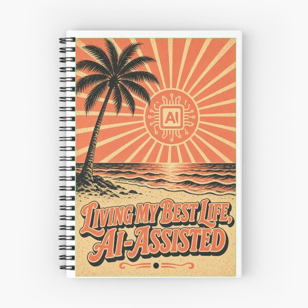 Item preview, Living My Best Life AI Assisted Shirt | Warm Lifestyle Graphic Tee for Women designed and sold by RokomariFabric.
