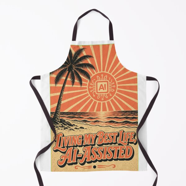 Item preview, Living My Best Life AI Assisted Shirt | Warm Lifestyle Graphic Tee for Women designed and sold by RokomariFabric.