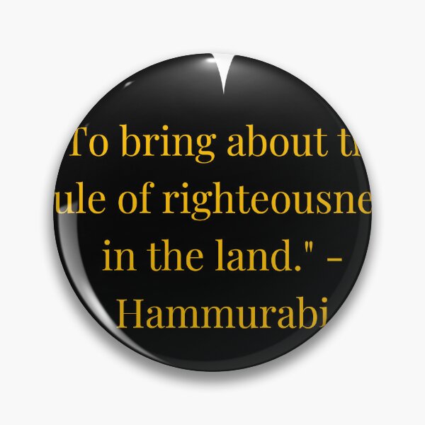 Item preview, Hammurabi Quote – Gold Text Black Heart designed and sold by TheIconSmith.
