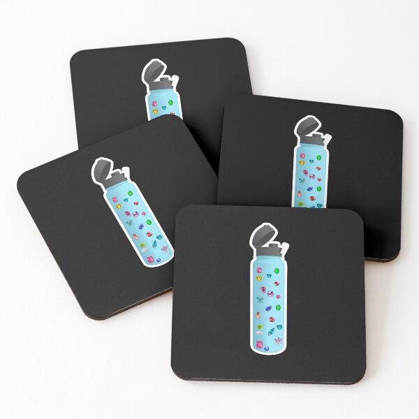 Item preview, Colorful Pastel Gemstones Pattern Light Blue Hydro Flask Aesthetic designed and sold by Creations by lyne.