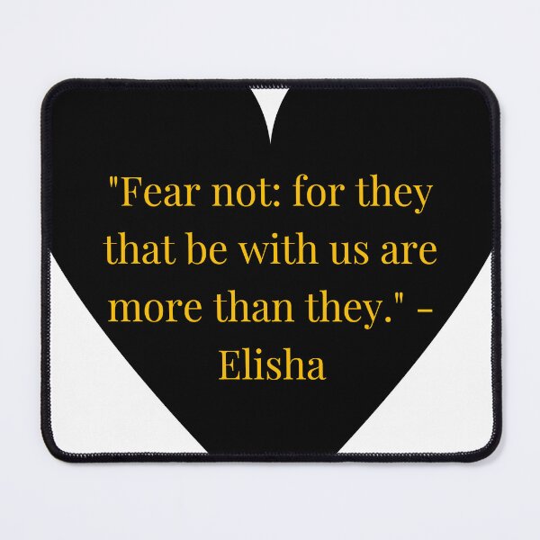 Item preview, Elisha Quote – Gold Text Black Heart designed and sold by TheIconSmith.