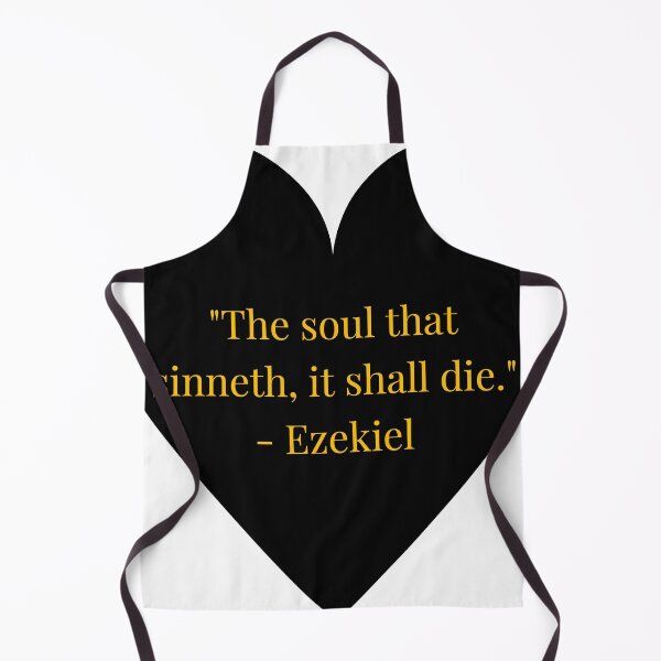 Item preview, Ezekiel Quote – Gold Text Black Heart designed and sold by TheIconSmith.