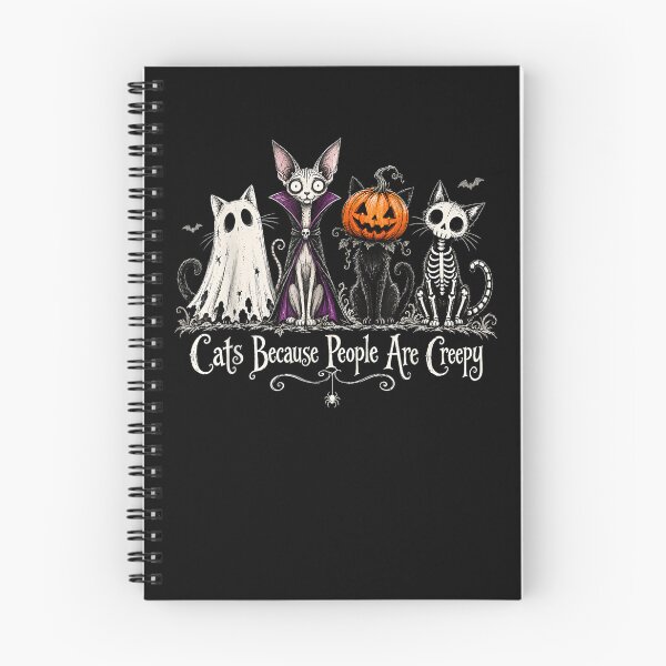 Item preview, Cats Because People are Creepy Spooky Cat Halloween designed and sold by alanxgoldberger.