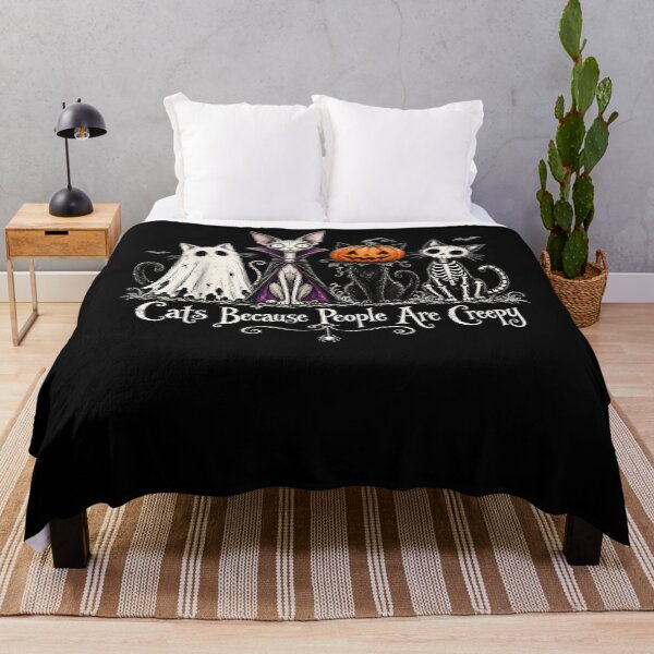 Item preview, Cats Because People are Creepy Spooky Cat Halloween designed and sold by alanxgoldberger.