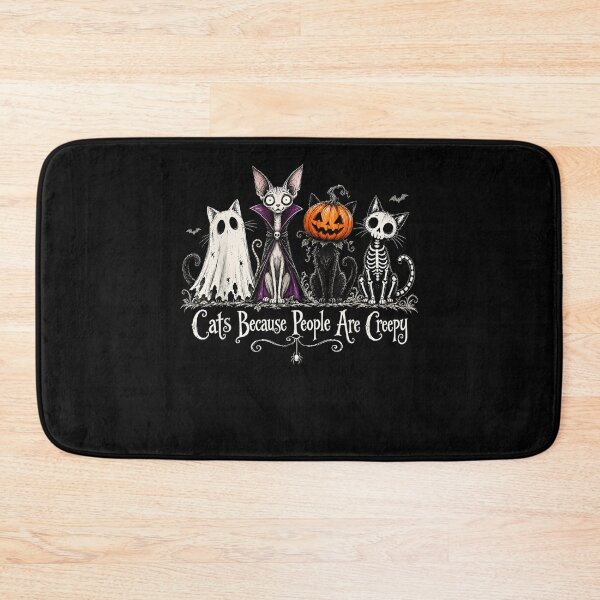Item preview, Cats Because People are Creepy Spooky Cat Halloween designed and sold by alanxgoldberger.