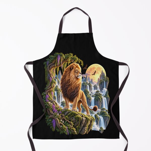 Item preview, Majestic Lion – Enchanted Mountain Fantasy designed and sold by TroviTutto.