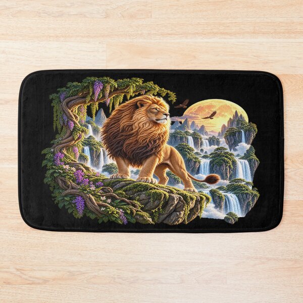 Item preview, Majestic Lion – Enchanted Mountain Fantasy designed and sold by TroviTutto.