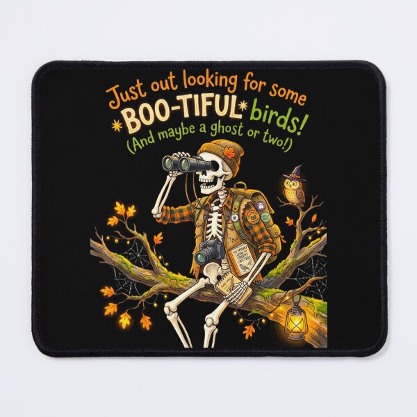 Item preview, Boo-Tiful Birds Funny Skeleton Birdwatching Halloween Bird designed and sold by alanxgoldberger.