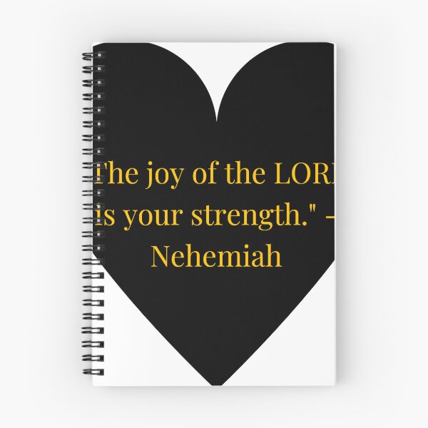 Item preview, Nehemiah Quote – Gold Text Black Heart designed and sold by TheIconSmith.