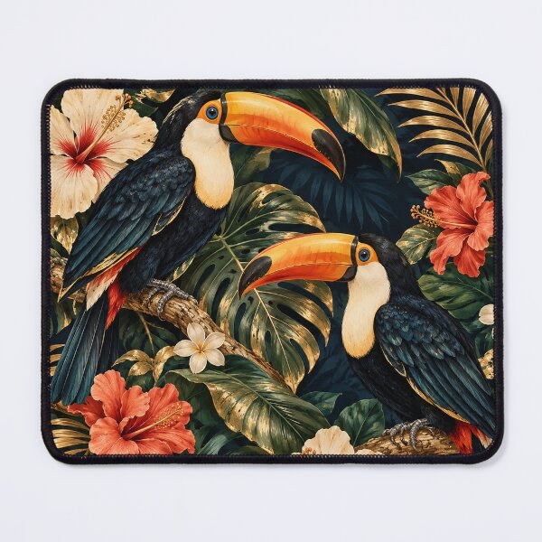 Item preview, Luxury Tropical Toucans designed and sold by Glottopia.