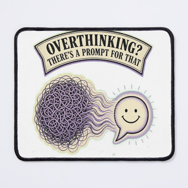 Item preview, Overthinking There's a Prompt for That Shirt | Witty AI Humor Graphic Tee for Women designed and sold by RokomariFabric.