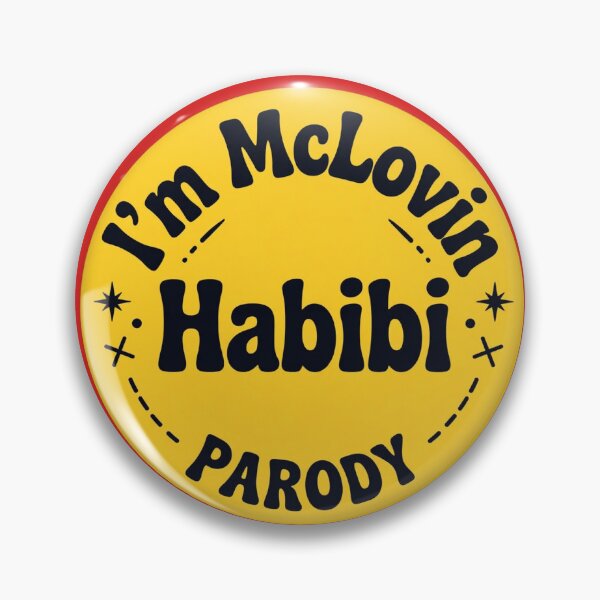 Item preview, I'm McLovin Habibi Funny Parody Badge designed and sold by HabibiNest.