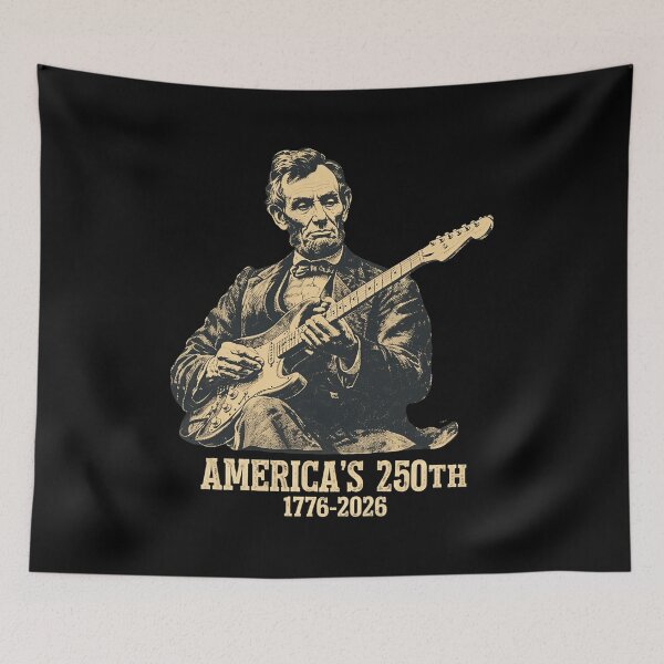 Item preview, Patriotic Lincoln Rock Guitar 250th  designed and sold by KobyBill1998.