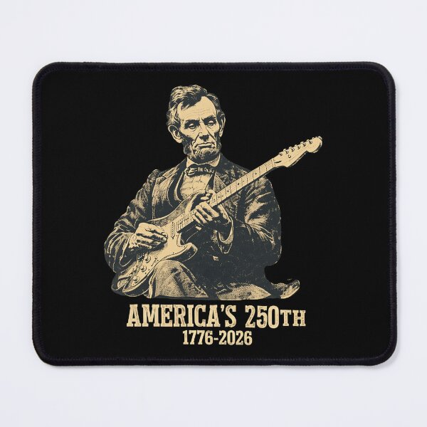 Item preview, Patriotic Lincoln Rock Guitar 250th  designed and sold by RahmahYoh.