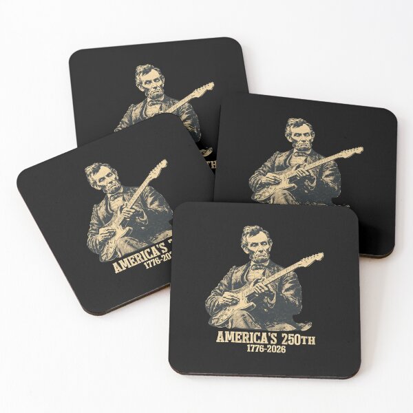 Item preview, Patriotic Lincoln Rock Guitar 250th  designed and sold by RahmahYoh.