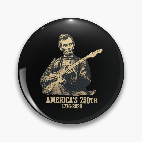 Item preview, Patriotic Lincoln Rock Guitar 250th  designed and sold by RahmahYoh.