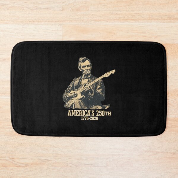 Item preview, Patriotic Lincoln Rock Guitar 250th  designed and sold by RahmahYoh.