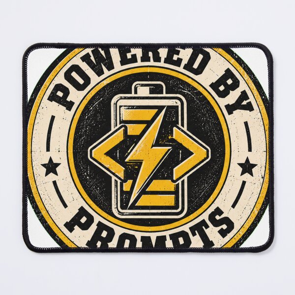 Item preview, Powered by Prompts Shirt | AI Prompt Engineer Graphic Tee for Men and Women designed and sold by RokomariFabric.