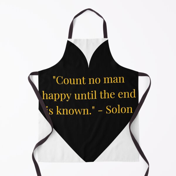 Item preview, Solon Quote – Gold Text Black Heart designed and sold by TheIconSmith.
