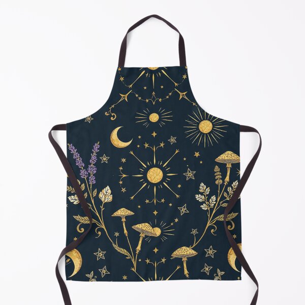 Item preview, Celestial Moon Mushroom Botanical Pattern designed and sold by PunchDrop.