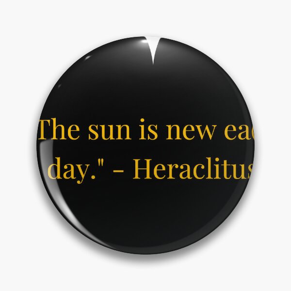 Item preview, Heraclitus Quote – Gold Text Black Heart designed and sold by TheIconSmith.