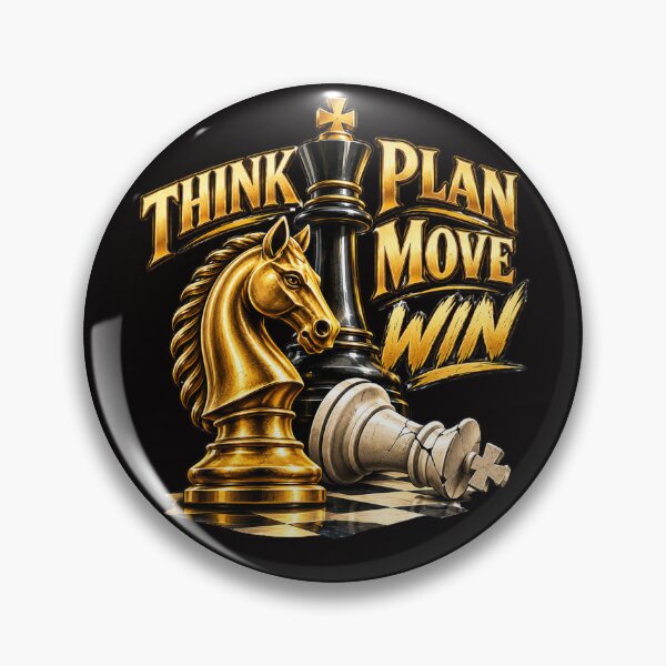 Item preview, Think Plan Move Win – Strategic Chess King & Knight Design designed and sold by Tadeusz1.