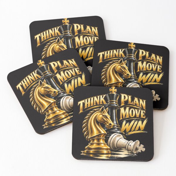 Item preview, Think Plan Move Win – Strategic Chess King & Knight Design designed and sold by Tadeusz1.