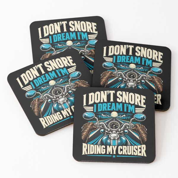 Item preview, I Don't Snore I Dream I'm Riding My Cruiser Biker Dad T-Shirt – Funny Biker Dad Gift, Motorcycle Graphic Tee designed and sold by Trendably.