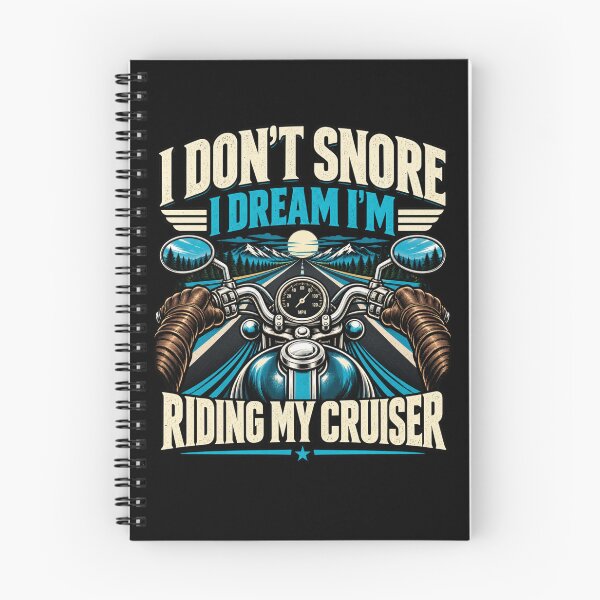 Item preview, I Don't Snore I Dream I'm Riding My Cruiser Biker Dad T-Shirt – Funny Biker Dad Gift, Motorcycle Graphic Tee designed and sold by Trendably.