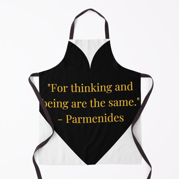 Item preview, Parmenides Quote – Gold Text Black Heart designed and sold by TheIconSmith.