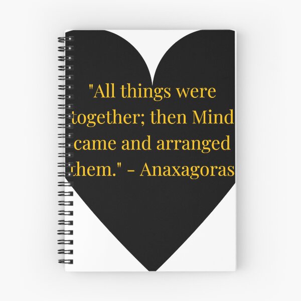Item preview, Anaxagoras Quote – Gold Text Black Heart designed and sold by TheIconSmith.