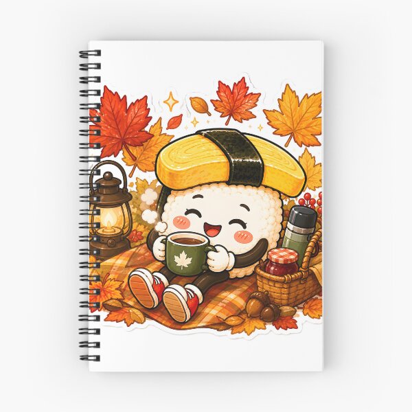 Item preview, Cute Tamago Sushi Autumn Sticker designed and sold by OddGarage.