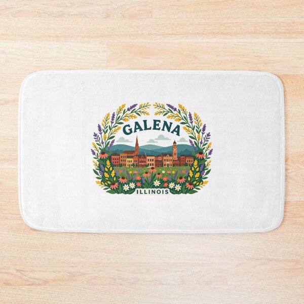Item preview, Galena Illinois: Historic Floral Skyline designed and sold by CircinusStore.