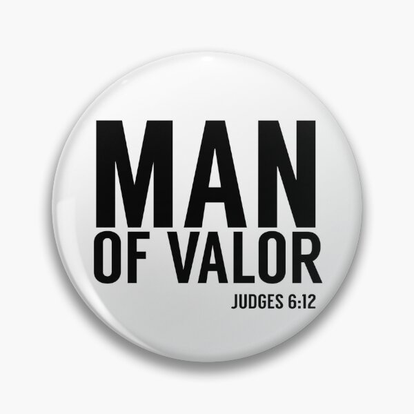 Item preview, Man Of Valor Judges 6:12 Black Text Christian Men Shirt  designed and sold by Godsherritage.