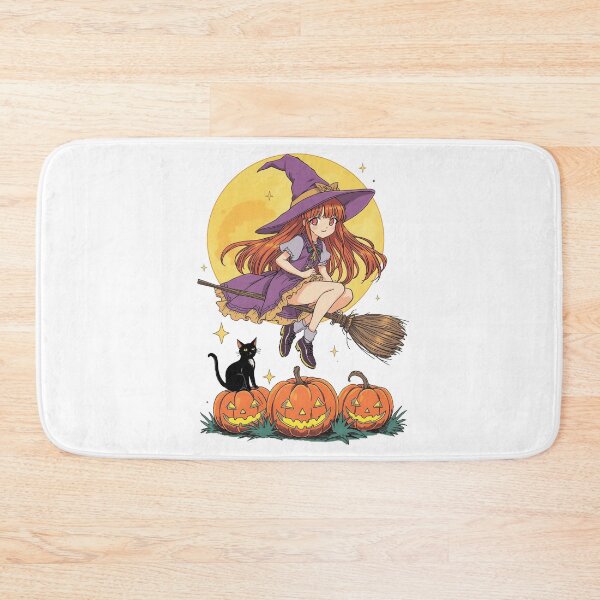 Item preview, Cute Halloween Witch – Kawaii Manga Pumpkin Magic designed and sold by Cavalier-org.