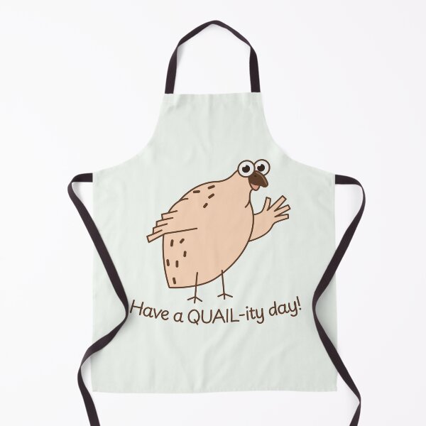 Item preview, Cute Quail Pun - Have a QUAIL-ity Day Positive Quote designed and sold by AnnaDesertArt.