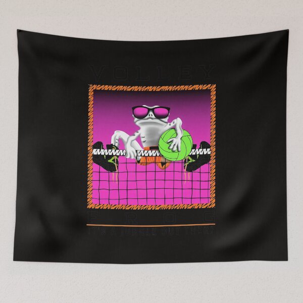 Item preview, Volley Frog Retro Net Sports  designed and sold by SkellyLinda.