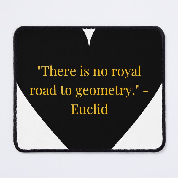 Item preview, Euclid Quote – Gold Text Black Heart designed and sold by TheIconSmith.