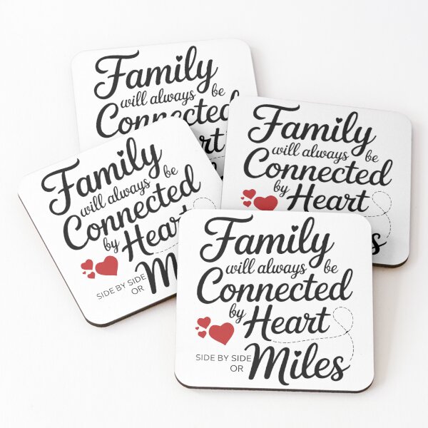 Item preview, Family Connected By Heart Side By Side Or Miles designed and sold by TRTrendyHouse.