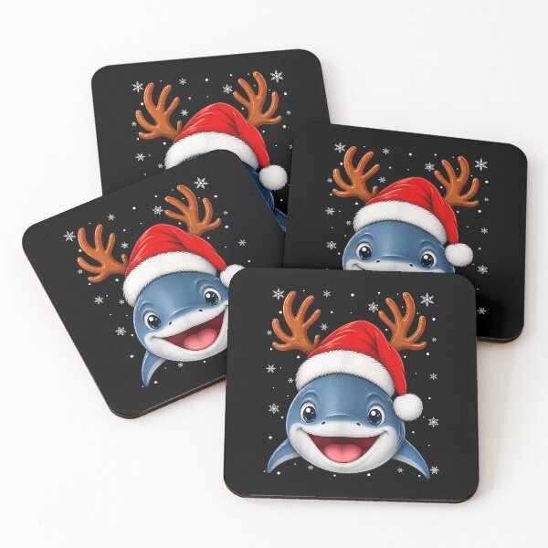 Item preview, Cute Reindeer Horn Santa Shark Christmas designed and sold by JaredDeShop.