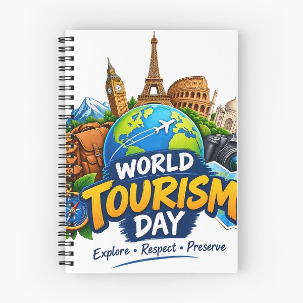 Item preview, World Tourism Day Travel Adventure Explore the World Design designed and sold by CreativeNest Prints.